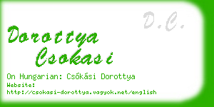 dorottya csokasi business card